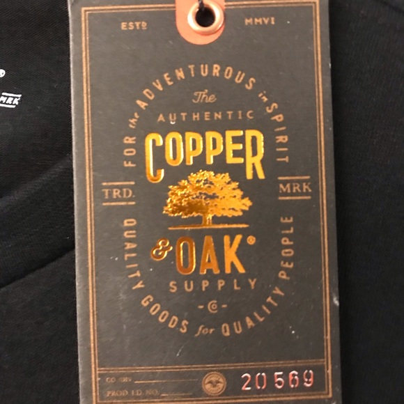 COPPER & OAK AMERICAN FLAG PEACE SIGN TEE NEW - Picture 5 of 8